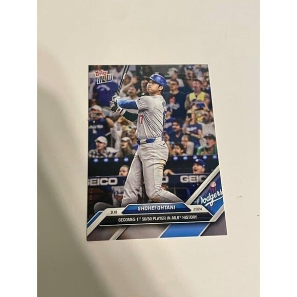 2024 Topps Now Shohei Ohtani 50/50 Club Los Angeles Dodgers 10 cards New - Picture 4 of 4